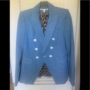 Veronica Beard Denim Dickey Jacket Sz 4